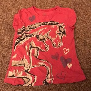 Cute pink girls horse shirt!